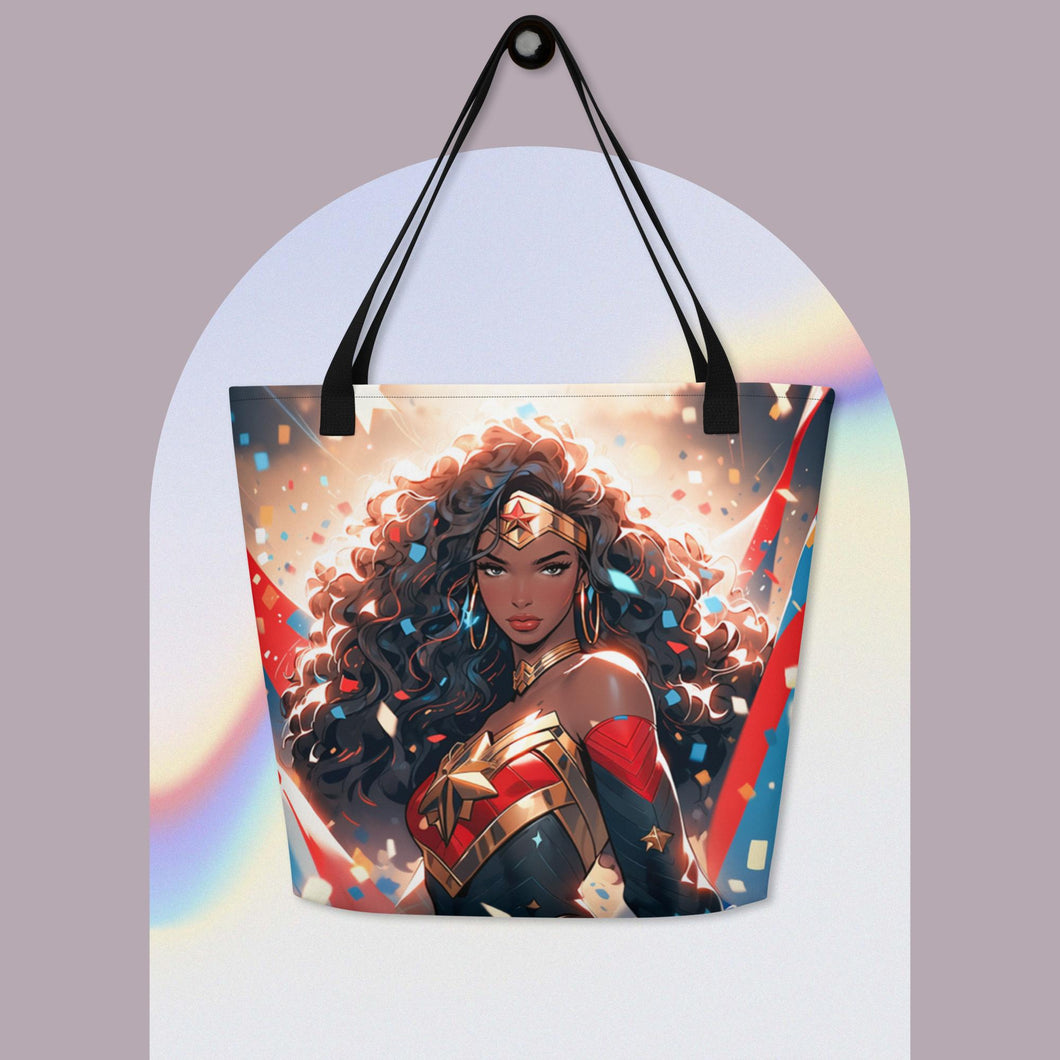 LovesTWS Wonder Girl Power - XLarge Tote Bag