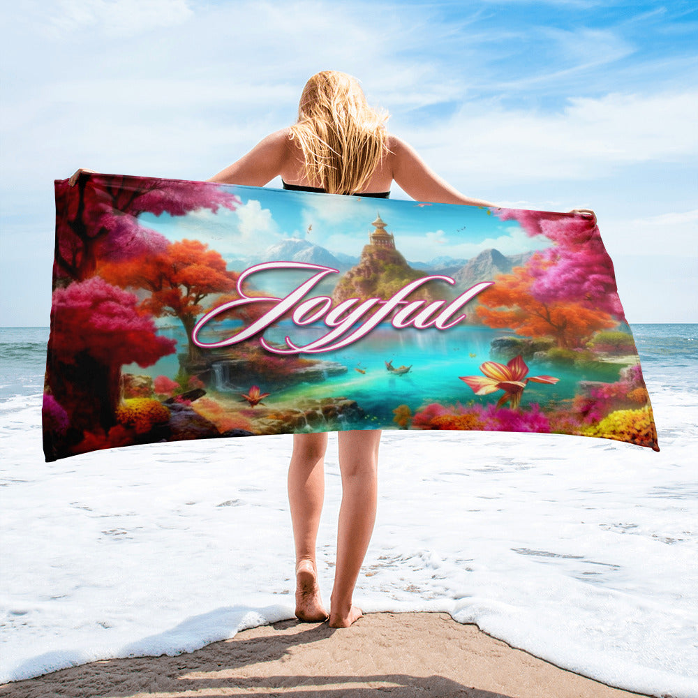 aloAi - Joyful Joyful Beach Towel